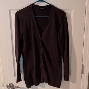 Chaps Women's Deep Purple Cardigan